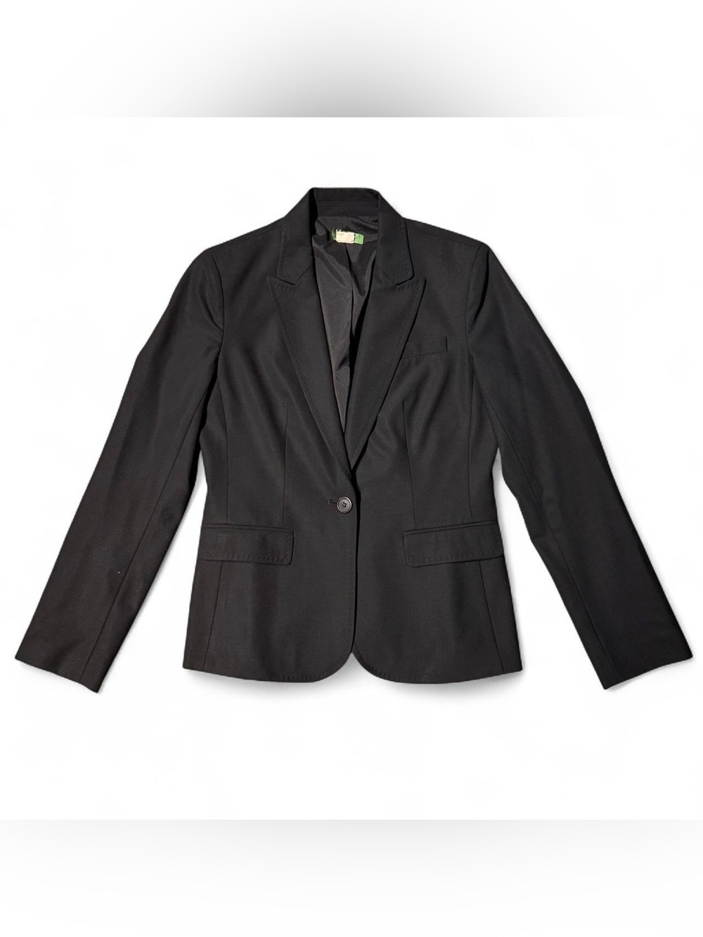 J.Crew BLACK STRECH BLAZER SUIT JACKET WITH TAPERED WAIST SMALL